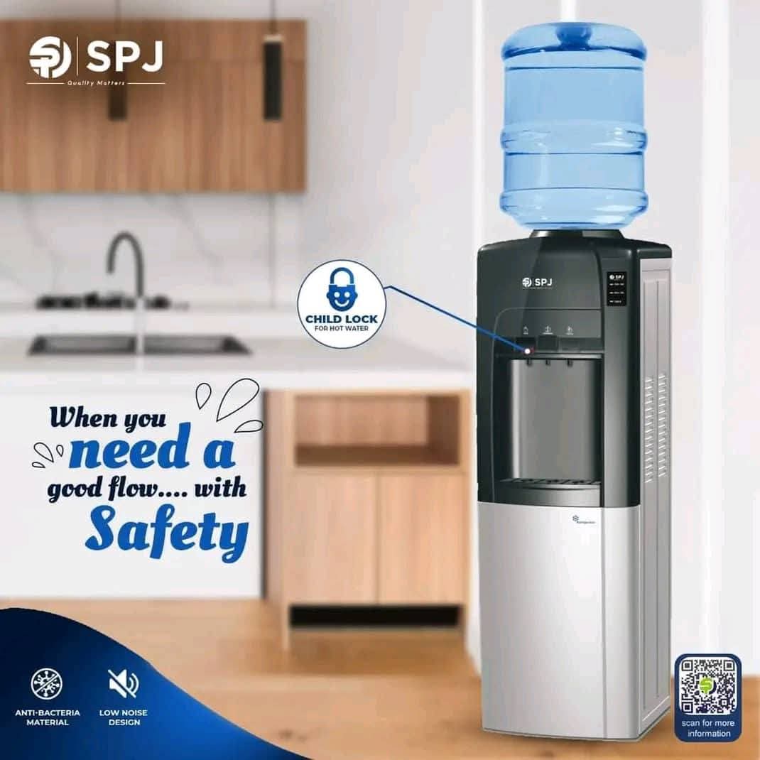 Distributeur d'Eau SPJ avec Sécurité Enfant - Flow Parfait, Sécurité Maximale